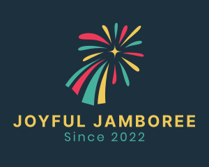 Carnival - Colorful Fireworks Burst logo design