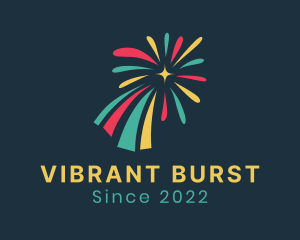 Burst - Colorful Fireworks Burst logo design