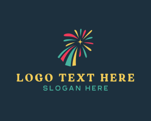 Colorful - Colorful Fireworks Burst logo design