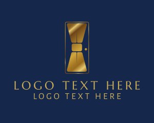 Expensive - Elegant Bowtie Door logo design