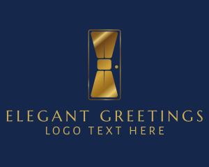 Elegant Bowtie Door logo design