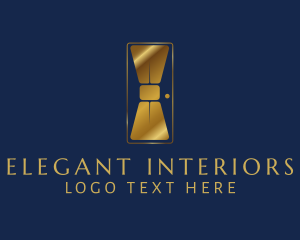 Elegant Bowtie Door logo design