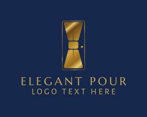 Elegant Bowtie Door logo design