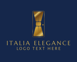 Elegant Bowtie Door logo design