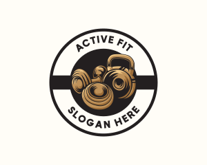 Fit - Gym Weights Fitness logo design