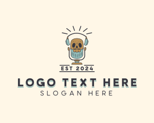 Skull - Skull Headphones Podcast logo design