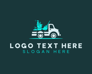 Clean - Truck Maintenance Cleaning logo design