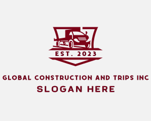 Trailer Truck Logistic Logo