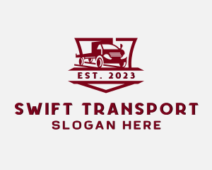 Trailer Truck Logistic logo design