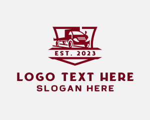 Trailer Truck Logistic Logo