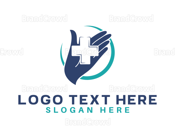 Medical Hand Cross Logo