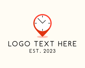 Guide - Location Clock Time logo design