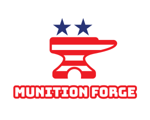 Iron Anvil Patriotic logo design