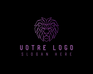Aristocrat - Geometric Lion Business logo design