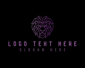 Lion - Geometric Lion Business logo design