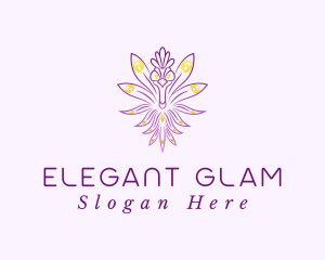 Glamorous - Glamorous Violet Peacock logo design