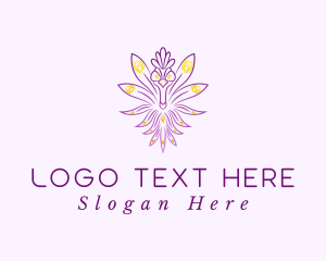 Glamorous Violet Peacock Logo