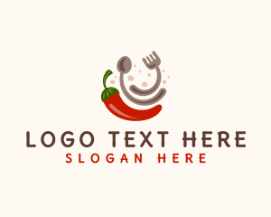 Dish - Spicy Chili Restaurant logo design