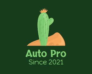 Wild West - Desert Cactus Plant logo design