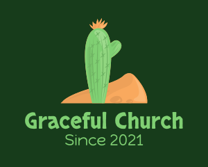 Succulent - Desert Cactus Plant logo design