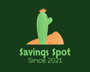 Desert Cactus Plant logo design