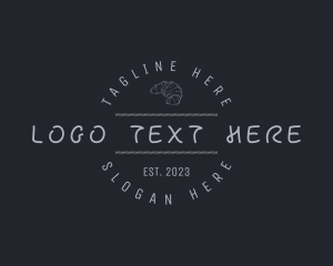 Dough - Bakery Croissant Business logo design