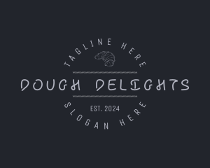 Dough - Bakery Croissant Business logo design