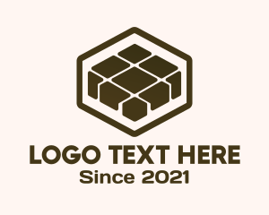 Home Builder - Geometric Floor Tile logo design