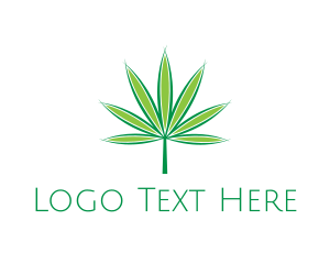 Green Leaf - Marijuana Leaf logo design