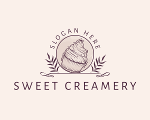 Cupcake Pastry Baker logo design