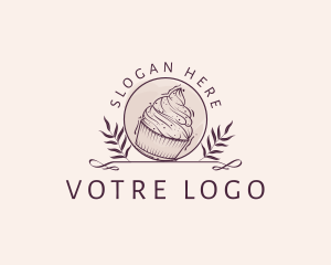 Leaf - Cupcake Pastry Baker logo design