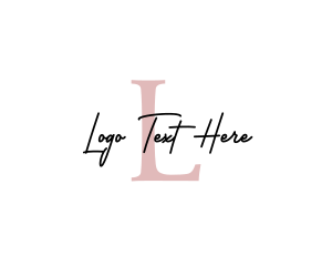 Clothing Line - Beauty Fashion Letter logo design