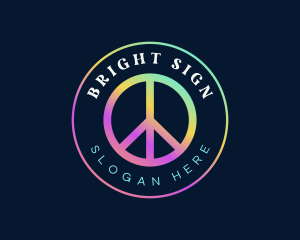 Sign - Peace Sign Symbol logo design