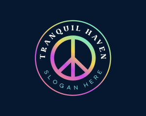 Peace - Peace Sign Symbol logo design
