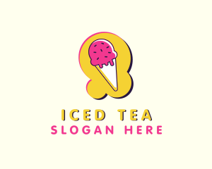 Ice Cream Cone Dessert logo design