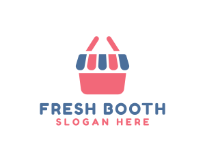 Booth - Shopping Basket Kiosk logo design