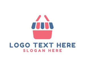 Booth - Shopping Basket Kiosk logo design