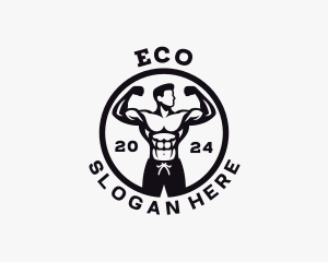 Gym Training Muscle Logo