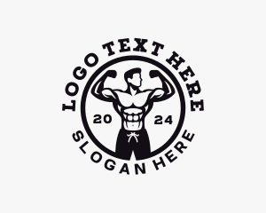 Gym Training Muscle Logo