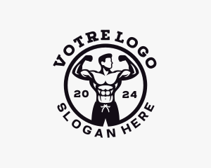 Gym Training Muscle Logo