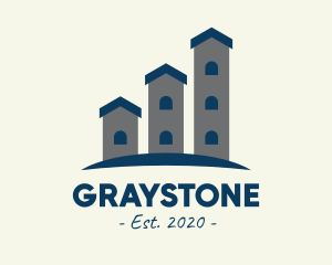 Gray - Gray Castle Towers logo design