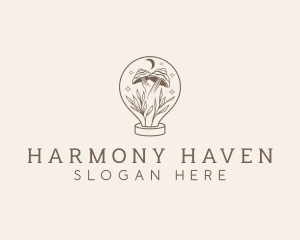 Holistic Natural Mushroom  logo design