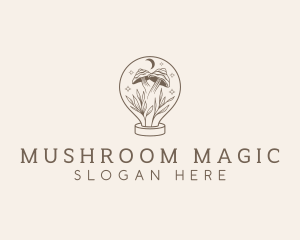 Mushroom - Holistic Natural Mushroom logo design
