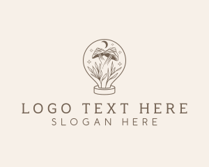 Herbal - Holistic Natural Mushroom logo design