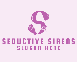 Floral Letter S logo design