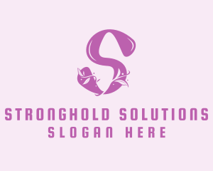 Floral Letter S logo design