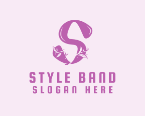 Floral Letter S logo design