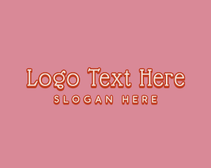 Fashion - Pink Apparel Wordmark logo design