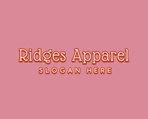 Pink Apparel Wordmark logo design