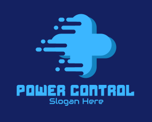 Control - Cross Game Console logo design